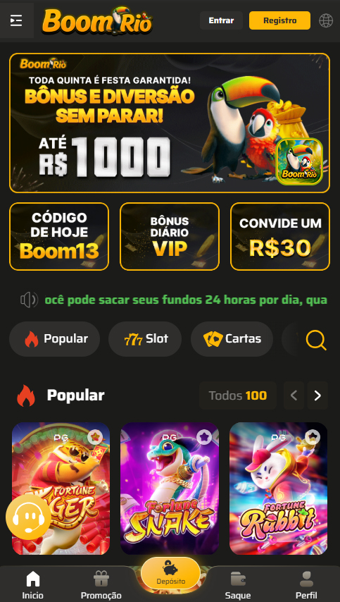 boomrio.com Revele Seus Potenciais: 1.000.000 em Prêmios Festivos